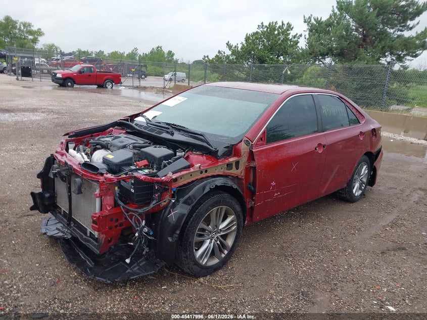 2015 Toyota Camry VIN 4T1BF1FK2FU892366 IAAI salvage auction — FRONT & REAR, Clear (Wisconsin), sold $1,900 on 2026-07-05 (photo 2)