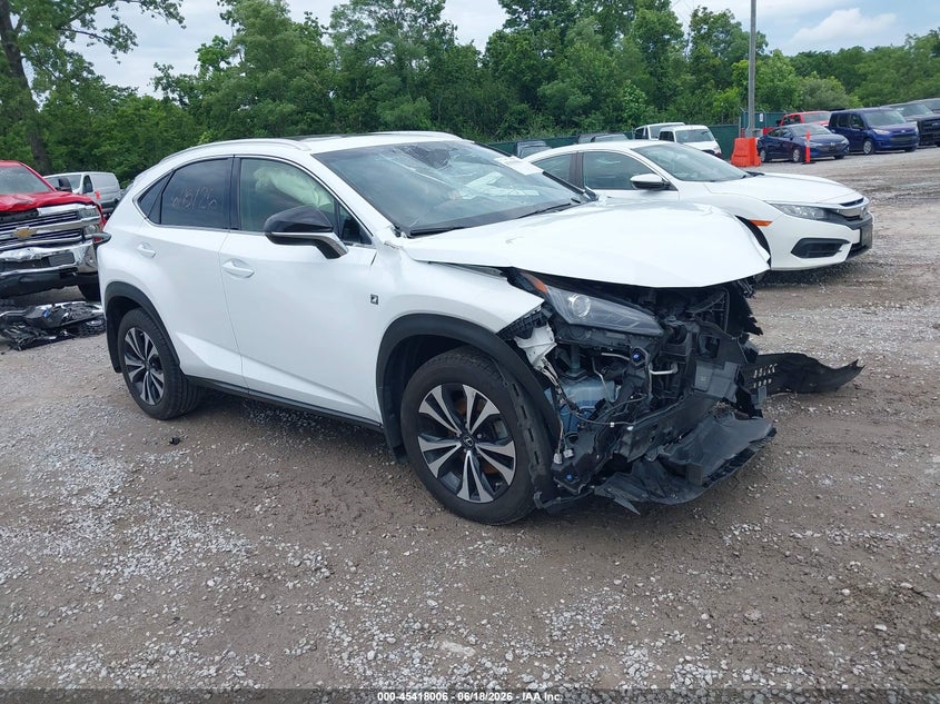 2018 Lexus Nx VIN JTJBARBZ4J2157233 IAAI salvage auction — FRONT END, Salvage Title, sold $5,600 on 2026-07-19 (photo 1)