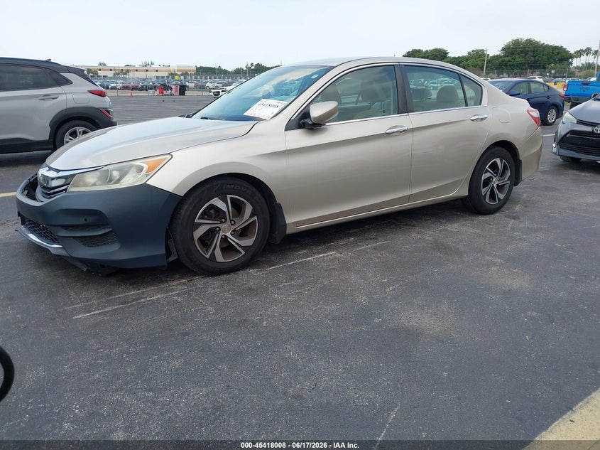 2017 Honda Accord VIN 1HGCR2F38HA262288 IAAI salvage auction — RIGHT SIDE, Rebuildable (Florida), sold $2,675 on 2026-07-24 (photo 2)