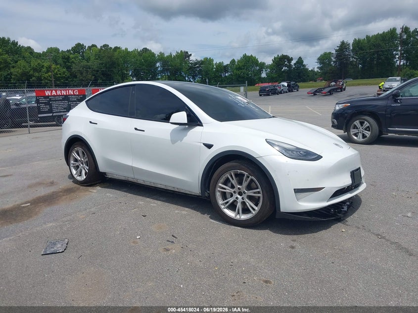 2021 Tesla Model y VIN 5YJYGDEE8MF085736 IAAI salvage auction — UNDERCARRIAGE, Salvage (North Carolina), sold $5,500 on 2026-07-23 (photo 1)