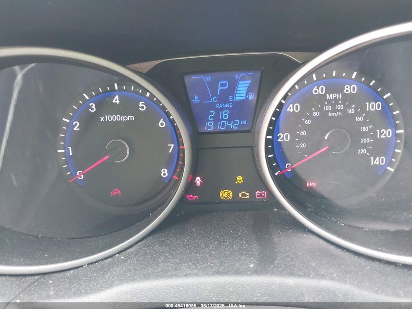 2013 Hyundai Tucson VIN KM8JU3AC0DU584557 IAAI salvage auction — NORMAL WEAR, Clear (Indiana), sold $1,425 on 2026-07-22 (photo 7)