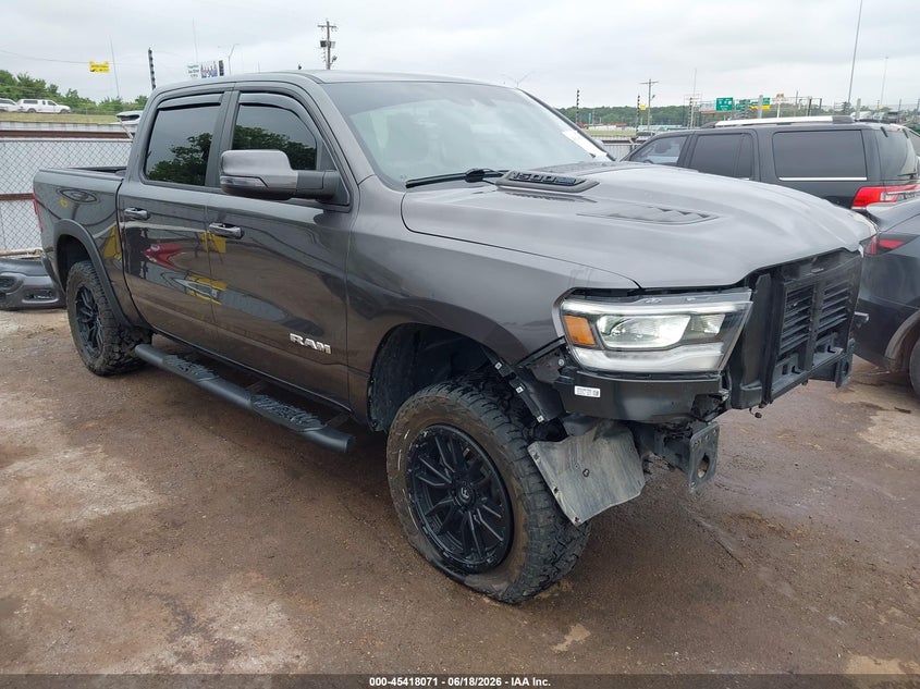 2024 Ram 1500 VIN 1C6SRFJT6RN142466 IAAI salvage auction — Side, Clear (Oklahoma), sold $20,300 on 2026-09-08 (photo 1)