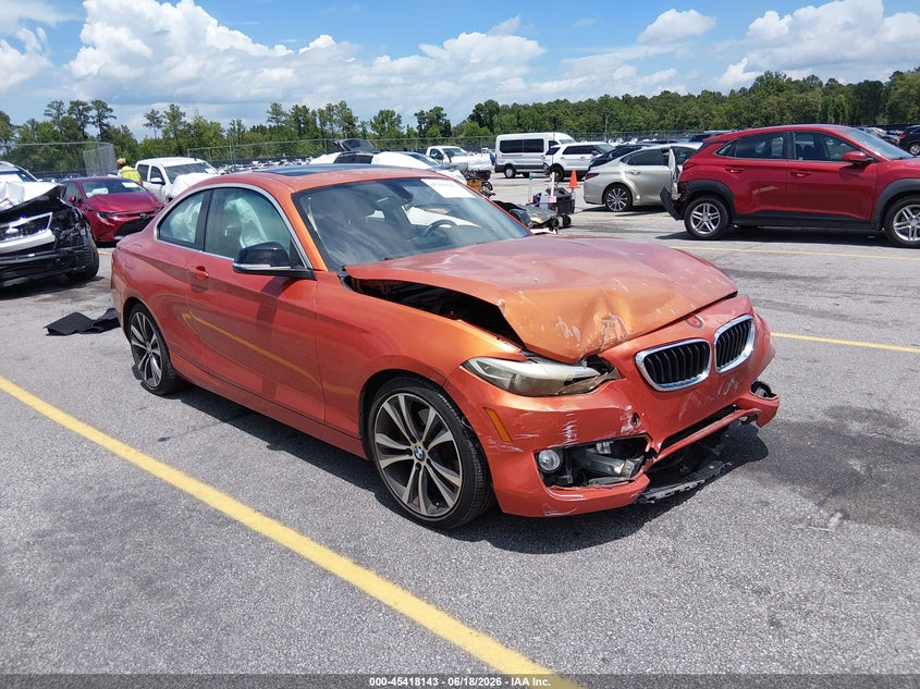 2014 BMW 2er VIN WBA1F5C57EV255257 IAAI salvage auction — FRONT END, Salvage (Idaho), sold $1,775 on 2026-07-08 (photo 1)