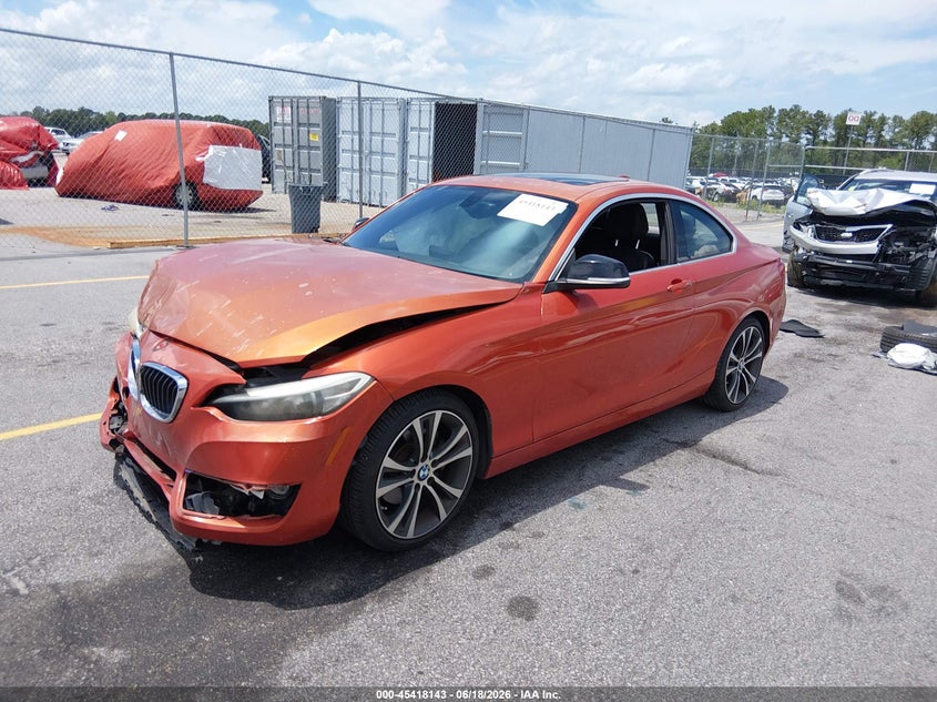 2014 BMW 2er VIN WBA1F5C57EV255257 IAAI salvage auction — FRONT END, Salvage (Idaho), sold $1,775 on 2026-07-08 (photo 2)
