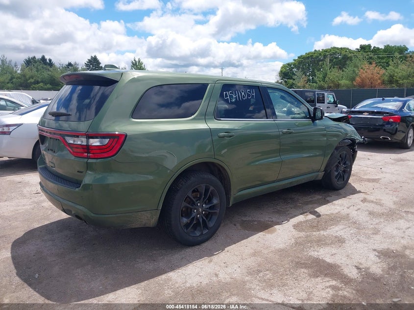 2021 Dodge Durango VIN 1C4RDJDG4MC697475 IAAI salvage auction — FRONT END, Salvage (Indiana), sold $8,275 on 2026-07-28 (photo 4)
