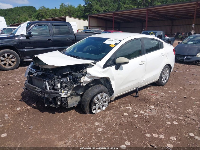 2015 Kia Rio VIN KNADM4A3XF6529593 IAAI salvage auction — FRONT END, Salvage (Alabama), sold $625 on 2026-07-08 (photo 2)