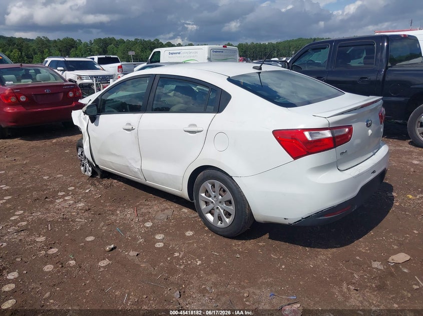 2015 Kia Rio VIN KNADM4A3XF6529593 IAAI salvage auction — FRONT END, Salvage (Alabama), sold $625 on 2026-07-08 (photo 3)