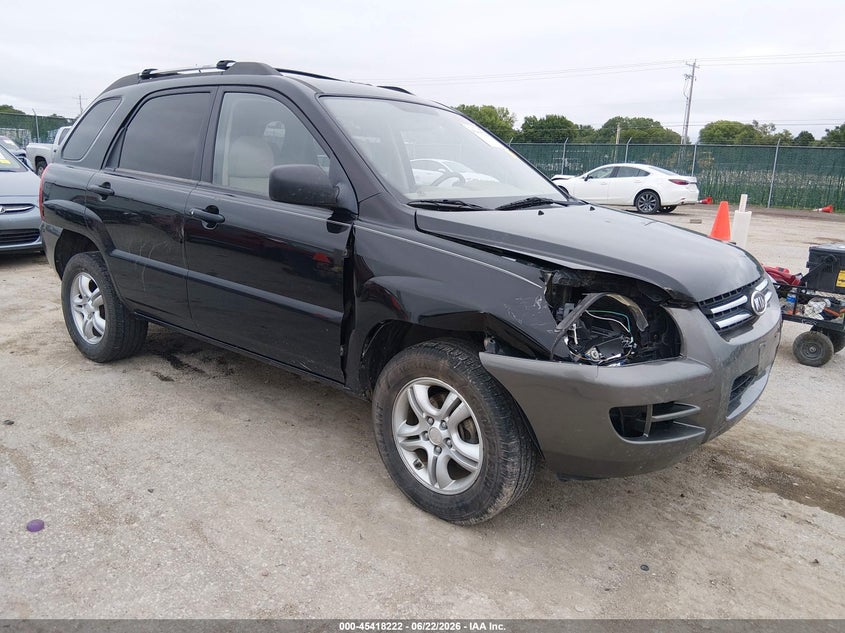 2008 Kia Sportage VIN KNDJE723987532503 IAAI salvage auction — RIGHT FRONT, Salvage (Kansas), sold $875 on 2026-07-31 (photo 1)
