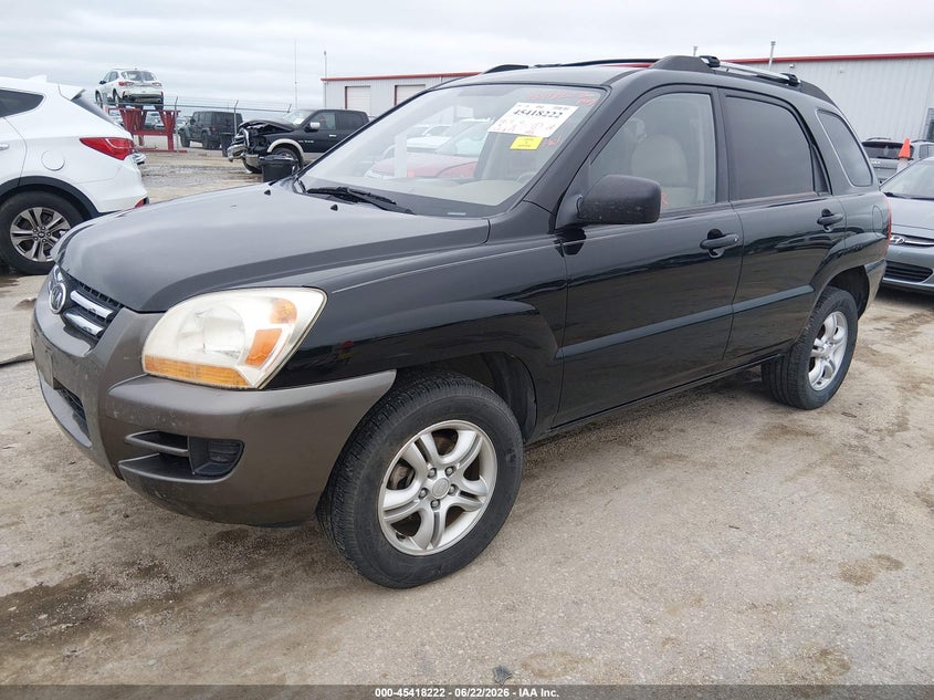 2008 Kia Sportage VIN KNDJE723987532503 IAAI salvage auction — RIGHT FRONT, Salvage (Kansas), sold $875 on 2026-07-31 (photo 2)