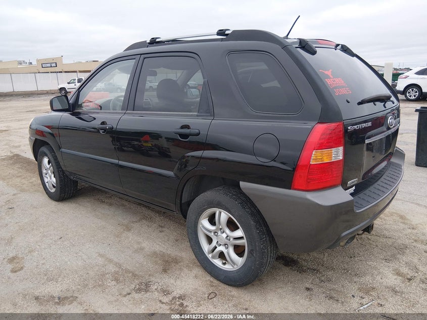 2008 Kia Sportage VIN KNDJE723987532503 IAAI salvage auction — RIGHT FRONT, Salvage (Kansas), sold $875 on 2026-07-31 (photo 3)