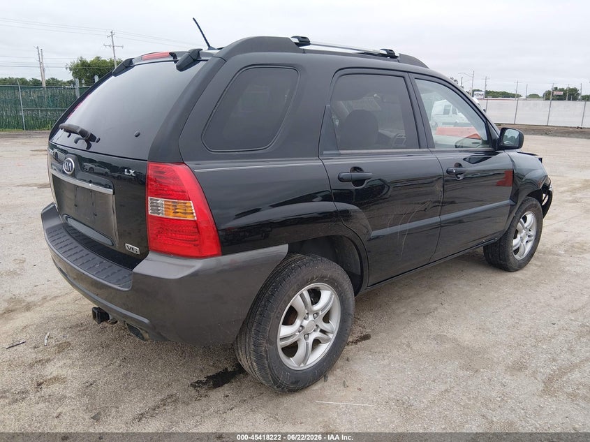 2008 Kia Sportage VIN KNDJE723987532503 IAAI salvage auction — RIGHT FRONT, Salvage (Kansas), sold $875 on 2026-07-31 (photo 4)