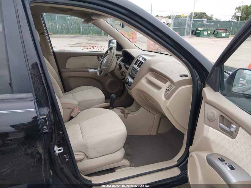 2008 Kia Sportage VIN KNDJE723987532503 IAAI salvage auction — RIGHT FRONT, Salvage (Kansas), sold $875 on 2026-07-31 (photo 5)