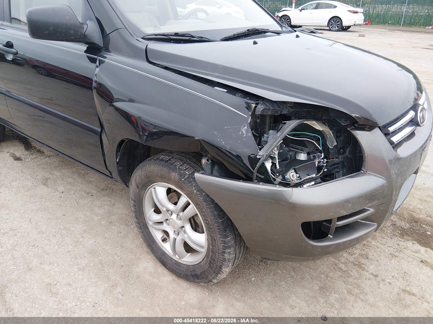 2008 Kia Sportage VIN KNDJE723987532503 IAAI salvage auction — RIGHT FRONT, Salvage (Kansas), sold $875 on 2026-07-31 (photo 6)