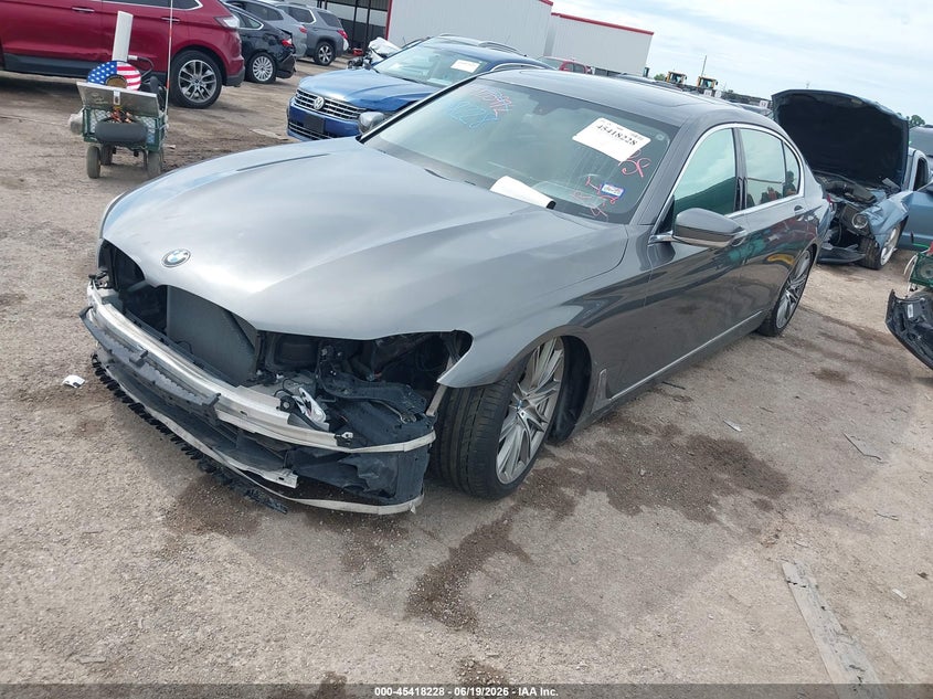 2016 BMW 7er VIN WBA7F0C53GGL99716 IAAI salvage auction — FRONT END, Original (Texas), sold $6,700 on 2026-07-17 (photo 2)