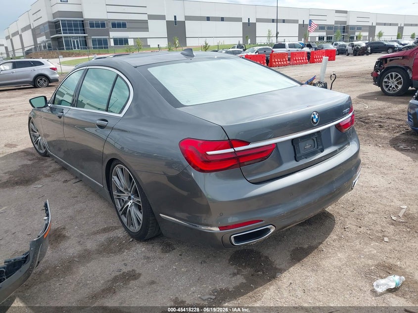 2016 BMW 7er VIN WBA7F0C53GGL99716 IAAI salvage auction — FRONT END, Original (Texas), sold $6,700 on 2026-07-17 (photo 3)