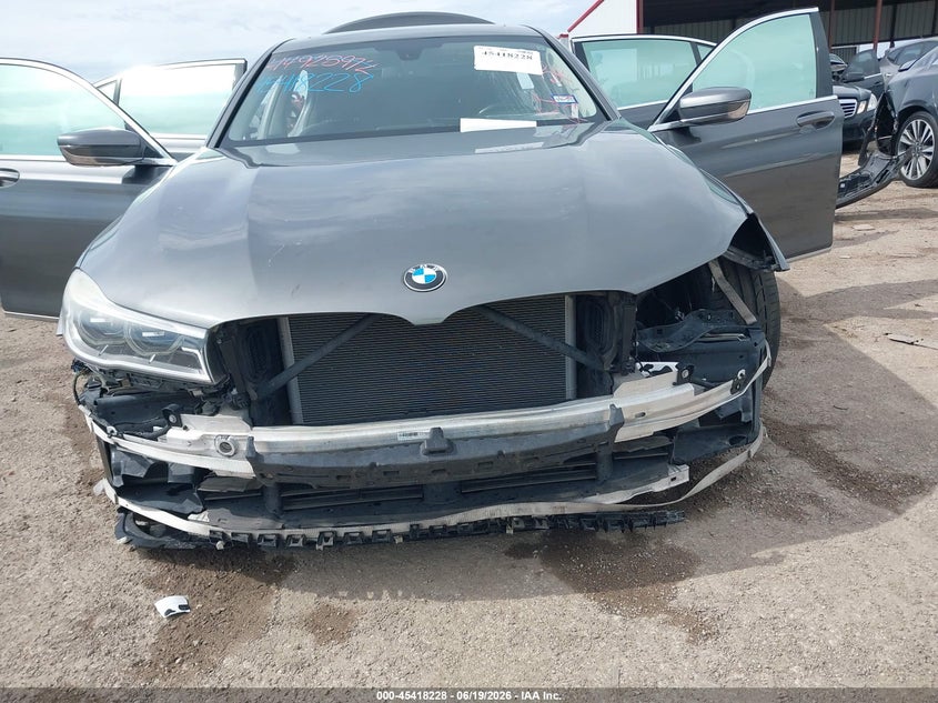 2016 BMW 7er VIN WBA7F0C53GGL99716 IAAI salvage auction — FRONT END, Original (Texas), sold $6,700 on 2026-07-17 (photo 6)