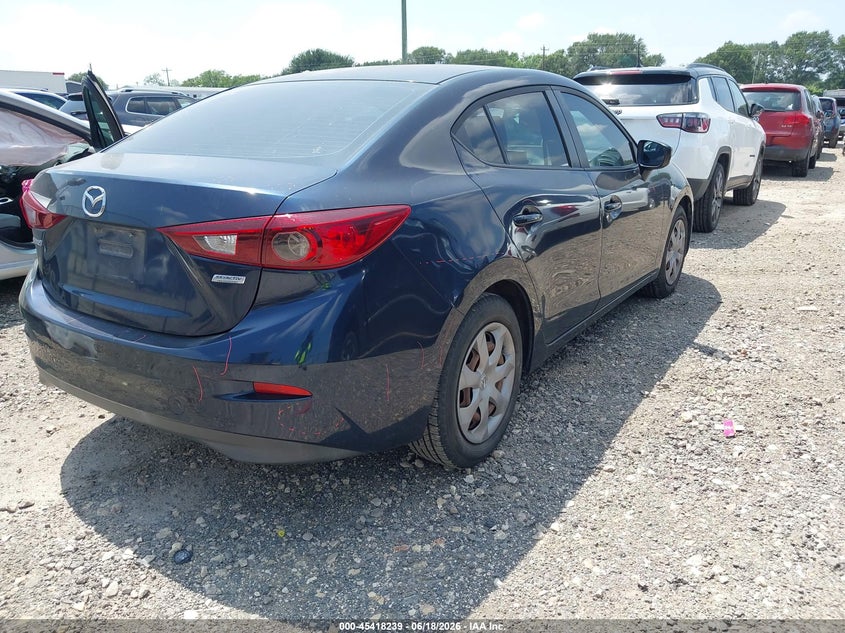 2014 Mazda 3 VIN JM1BM1T70E1148730 IAAI salvage auction — LEFT REAR, Original (Texas), sold $50 on 2026-07-21 (photo 4)