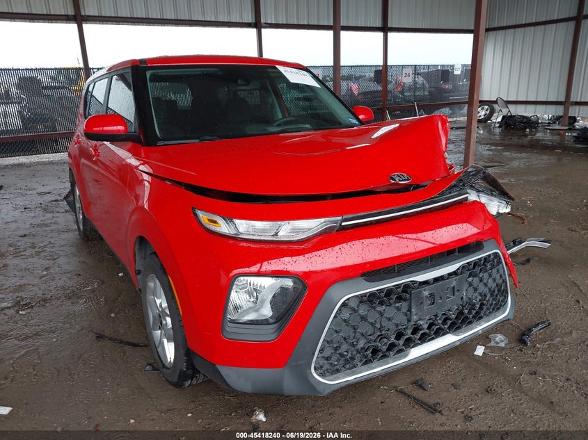 2021 Kia Soul VIN KNDJ23AU5M7775246 IAAI salvage auction — FRONT & REAR, Salvage (Texas), sold $2,200 on 2026-07-14 (photo 1)