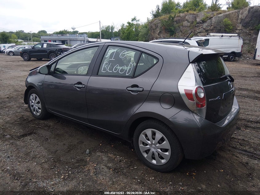 2014 Toyota Prius c VIN JTDKDTB36E1573296 IAAI salvage auction — FRONT END, Clear (Massachusetts), sold $225 on 2026-07-28 (photo 3)