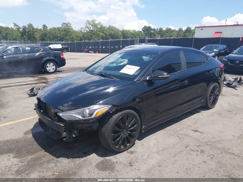2018 Hyundai Elantra VIN KMHD04LB3JU557349 IAAI salvage auction — FRONT END, Salvage (South Carolina), sold $1,550 on 2026-07-15 (photo 2)