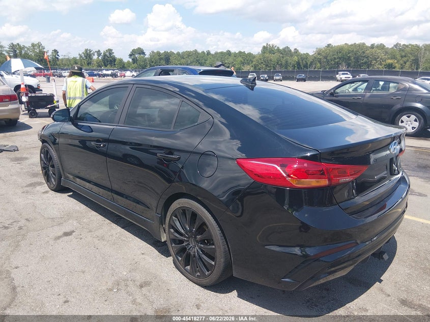 2018 Hyundai Elantra VIN KMHD04LB3JU557349 IAAI salvage auction — FRONT END, Salvage (South Carolina), sold $1,550 on 2026-07-15 (photo 3)