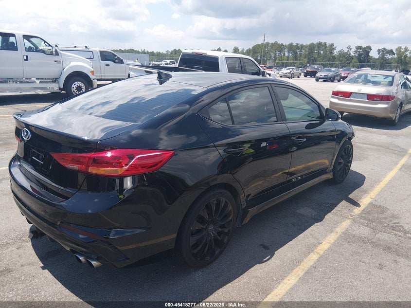 2018 Hyundai Elantra VIN KMHD04LB3JU557349 IAAI salvage auction — FRONT END, Salvage (South Carolina), sold $1,550 on 2026-07-15 (photo 4)