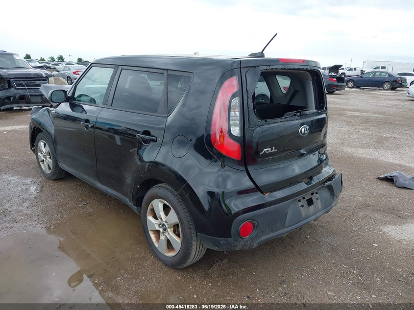 2019 Kia Soul VIN KNDJN2A26K7655291 IAAI salvage auction — FRONT & REAR, Salvage (Texas), sold $1,100 on 2026-07-15 (photo 3)
