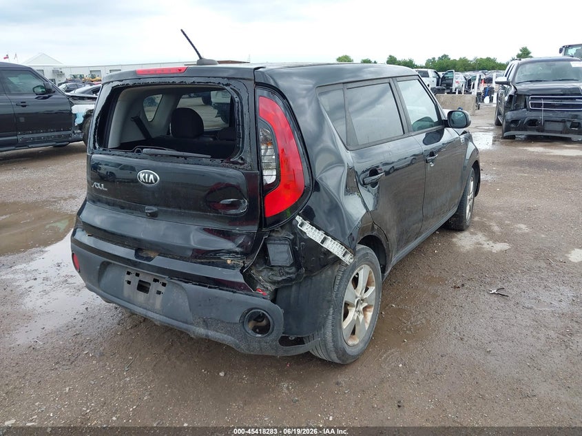 2019 Kia Soul VIN KNDJN2A26K7655291 IAAI salvage auction — FRONT & REAR, Salvage (Texas), sold $1,100 on 2026-07-15 (photo 4)