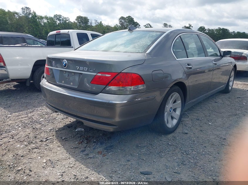 2006 BMW 7 series VIN WBAHN83566DT30248 IAAI salvage auction — NORMAL WEAR, Clear (South Carolina), sold $375 on 2026-07-21 (photo 4)