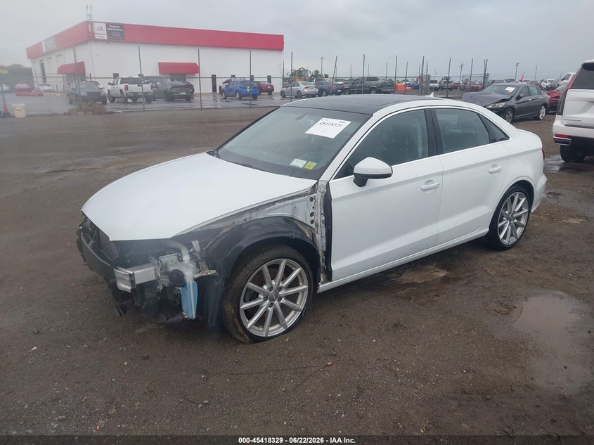 2015 Audi A3 VIN WAUBFGFF1F1043029 IAAI salvage auction — FRONT END, Clear (Arkansas), sold $2,450 on 2026-07-18 (photo 2)