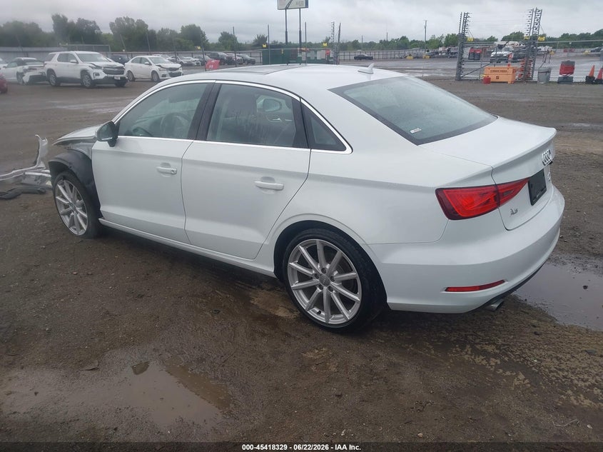 2015 Audi A3 VIN WAUBFGFF1F1043029 IAAI salvage auction — FRONT END, Clear (Arkansas), sold $2,450 on 2026-07-18 (photo 3)