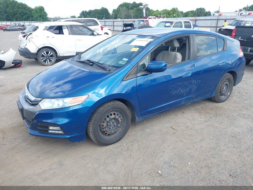 2012 Honda Insight VIN JHMZE2H55CS001429 IAAI salvage auction — NORMAL WEAR, Clear (Arkansas), sold $575 on 2026-07-15 (photo 2)