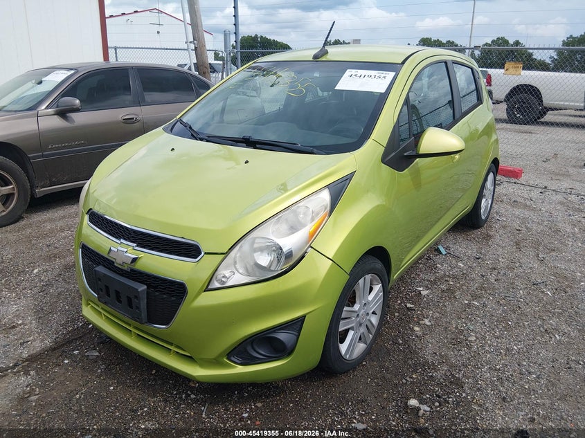 2013 Chevrolet Spark VIN KL8CB6S93DC500530 IAAI salvage auction — HAIL, Salvage (Indiana), sold $1,600 on 2026-07-15 (photo 2)
