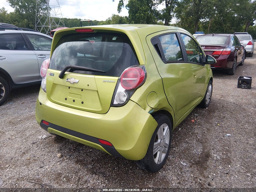 2013 Chevrolet Spark VIN KL8CB6S93DC500530 IAAI salvage auction — HAIL, Salvage (Indiana), sold $1,600 on 2026-07-15 (photo 4)