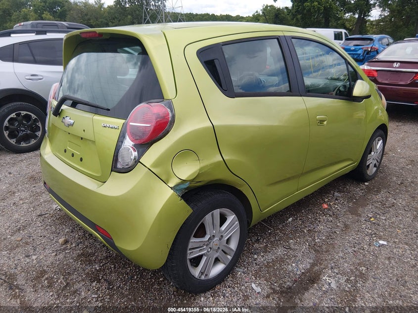 2013 Chevrolet Spark VIN KL8CB6S93DC500530 IAAI salvage auction — HAIL, Salvage (Indiana), sold $1,600 on 2026-07-15 (photo 6)