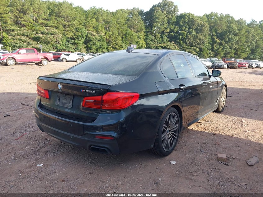 2018 BMW 5er VIN WBAJB9C56JG464040 IAAI salvage auction — LEFT FRONT, Salvage (Alabama), sold $6,950 on 2026-07-15 (photo 4)
