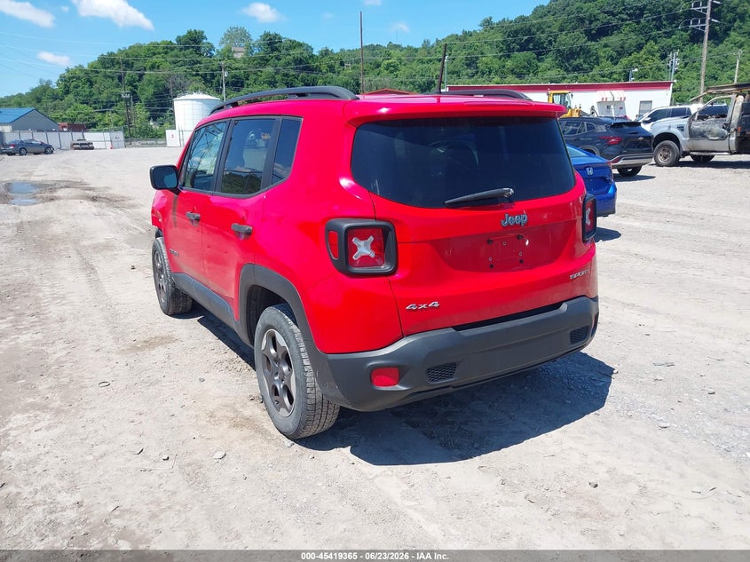 2017 Jeep Renegade VIN ZACCJBABXHPG20771 IAAI salvage auction — LEFT FRONT, Salvage (Pennsylvania), sold $1,300 on 2026-07-14 (photo 3)