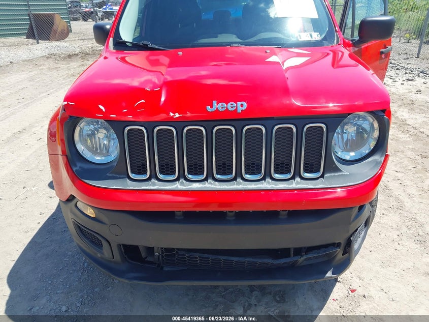 2017 Jeep Renegade VIN ZACCJBABXHPG20771 IAAI salvage auction — LEFT FRONT, Salvage (Pennsylvania), sold $1,300 on 2026-07-14 (photo 6)