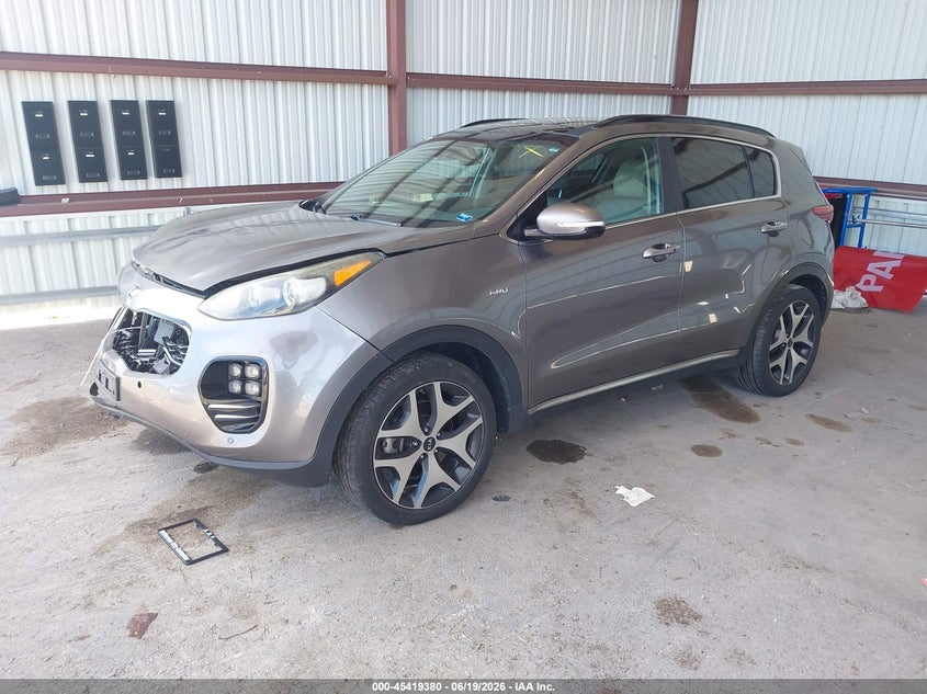 2019 Kia Sportage VIN KNDPRCA67K7551481 IAAI salvage auction — FRONT END, Salvage Title, sold $2,050 on 2026-08-23 (photo 2)