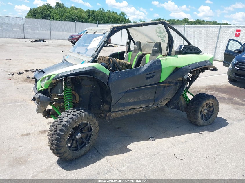 2021 Kawasaki Teryx VIN JKARFCA14MB511634 IAAI salvage auction — ROLLOVER, Salvage (Indiana), sold $1,050 on 2026-07-30 (photo 2)