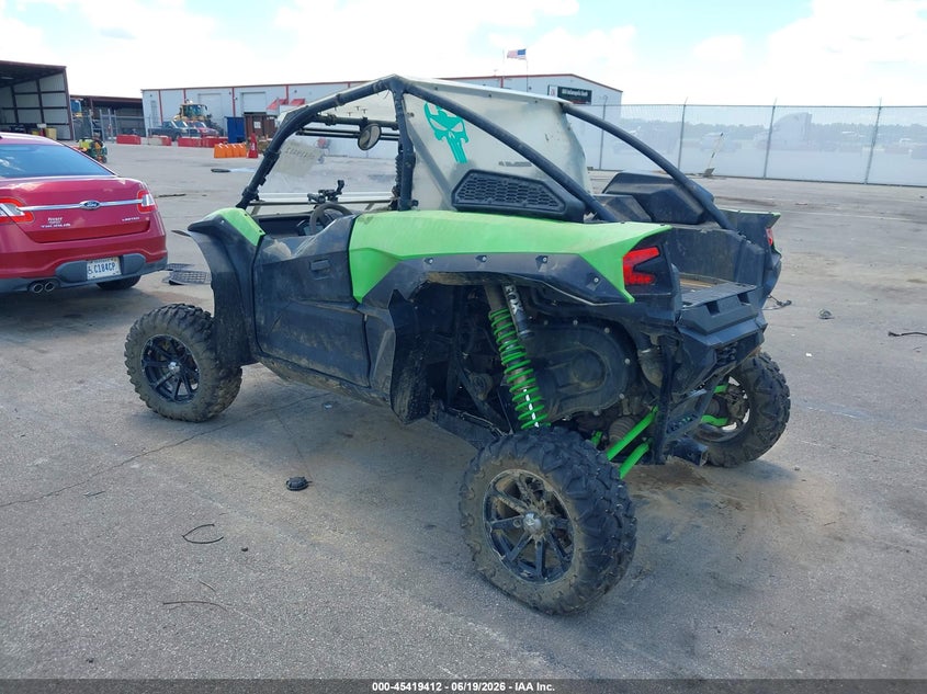 2021 Kawasaki Teryx VIN JKARFCA14MB511634 IAAI salvage auction — ROLLOVER, Salvage (Indiana), sold $1,050 on 2026-07-30 (photo 3)
