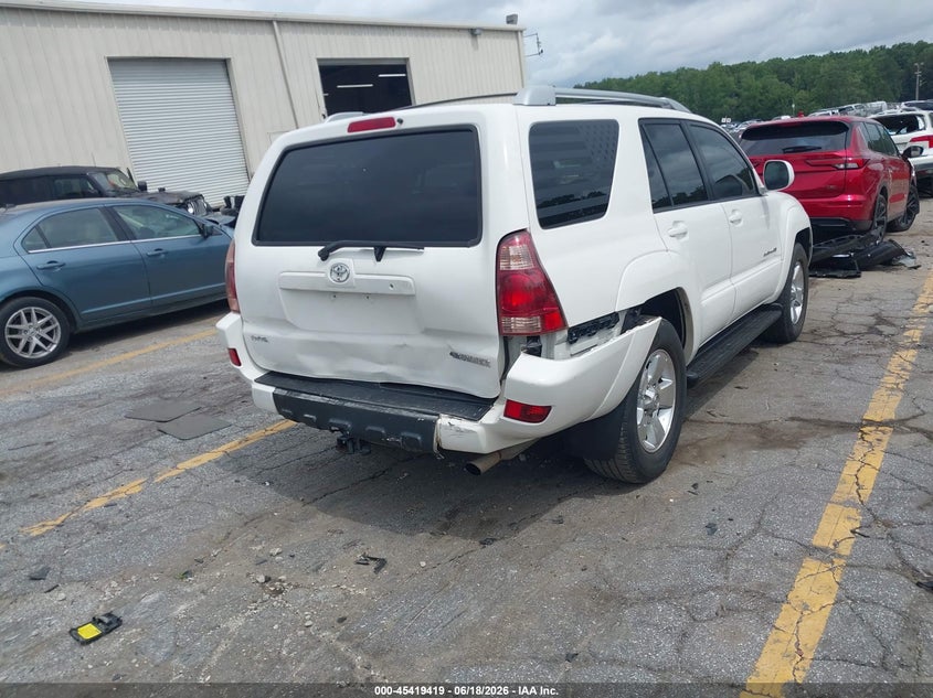 2005 Toyota 4runner VIN JTEBU14R150062652 IAAI salvage auction — REAR END, Salvage (Georgia), sold $4,300 on 2026-07-11 (photo 4)