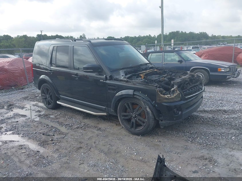 2016 Land rover Lr4 VIN SALAG2V67GA831016 IAAI salvage auction — ENGINE BURN, Rebuildable (Florida), sold $500 on 2026-07-09 (photo 1)