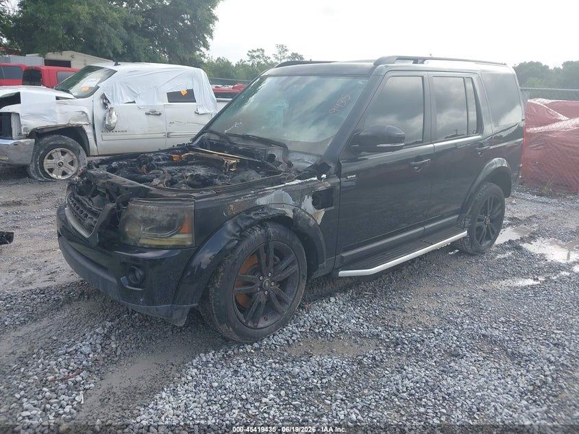 2016 Land rover Lr4 VIN SALAG2V67GA831016 IAAI salvage auction — ENGINE BURN, Rebuildable (Florida), sold $500 on 2026-07-09 (photo 2)