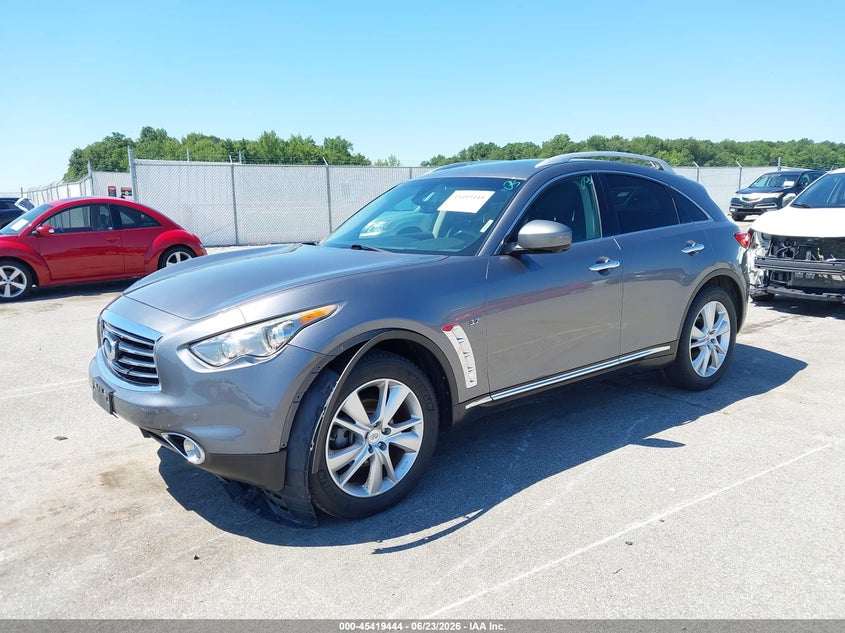 2015 Infiniti Qx70 VIN JN8CS1MW9FM483196 IAAI salvage auction — FRONT END, Salvage (Indiana), sold $225 on 2026-07-23 (photo 2)