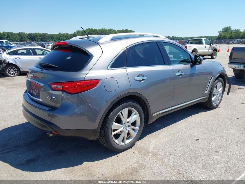 2015 Infiniti Qx70 VIN JN8CS1MW9FM483196 IAAI salvage auction — FRONT END, Salvage (Indiana), sold $225 on 2026-07-23 (photo 4)