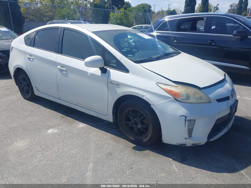 2012 Toyota Prius VIN JTDKN3DU8C1569718 IAAI salvage auction — LEFT FRONT, Salvage Title, sold $1,400 on 2026-07-23 (photo 1)