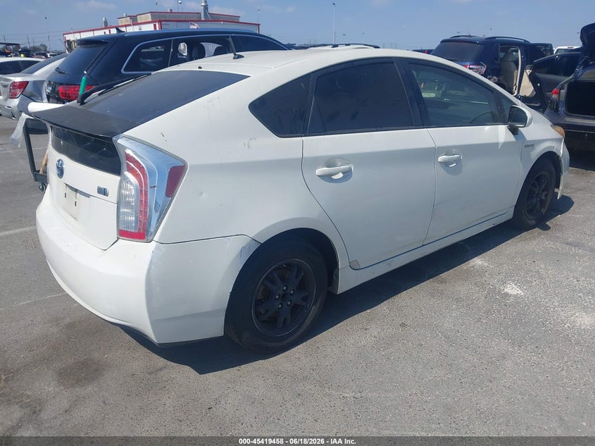 2012 Toyota Prius VIN JTDKN3DU8C1569718 IAAI salvage auction — LEFT FRONT, Salvage Title, sold $1,400 on 2026-07-23 (photo 4)