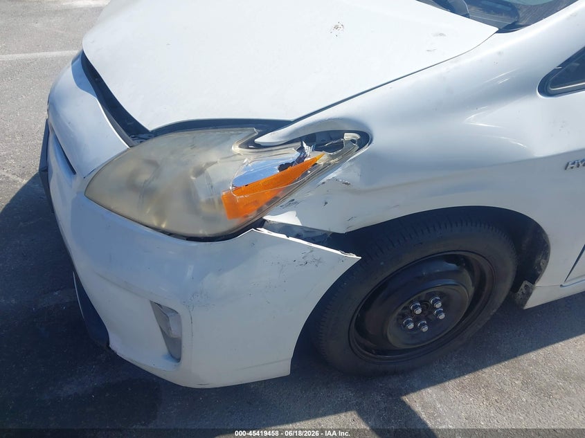 2012 Toyota Prius VIN JTDKN3DU8C1569718 IAAI salvage auction — LEFT FRONT, Salvage Title, sold $1,400 on 2026-07-23 (photo 6)