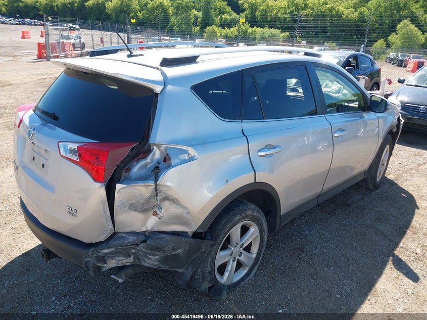 2014 Toyota Rav 4 VIN JTMRFREV3ED074432 IAAI salvage auction — RIGHT REAR, Salvage (Illinois), sold $3,500 on 2026-07-29 (photo 4)